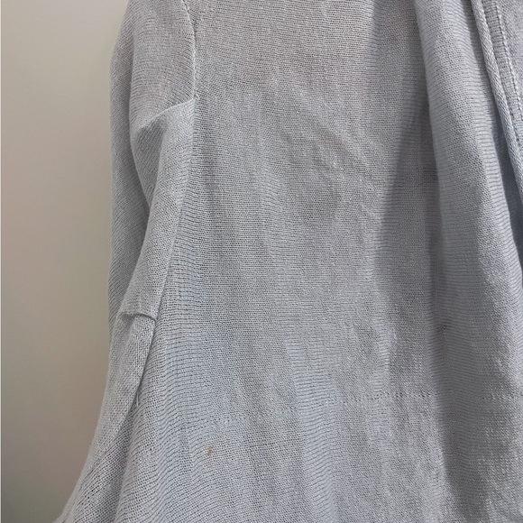 Joie Linen Silk Light Gray Open Front High Low Cardigan Medium Romance - Picture 6 of 7
